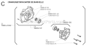 Page C Diagram and Parts List for T-25  Shindaiwa Trimmer