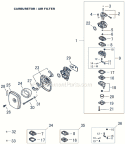 Page G Diagram and Parts List for T220  Shindaiwa Trimmer