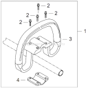 Page M Diagram and Parts List for T222  Shindaiwa Trimmer