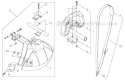 Handle Assembly, Debris Shield Diagram and Parts List for T230XR-EMC 9013195-9095664 Shindaiwa Trimmer