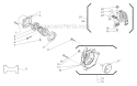 Fan Cover Diagram and Parts List for T230X 2000303 and Up Shindaiwa Trimmer