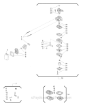 Carburetor Diagram and Parts List for T230 2000303 and Up Shindaiwa Trimmer