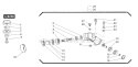 Part Location Diagram of C051000401 Shindaiwa Gear Case Assy