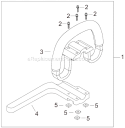 Page M Diagram and Parts List for T242X EPA2 Shindaiwa Trimmer