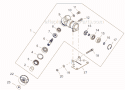 K - Gear case Diagram and Parts List for T242  Shindaiwa Trimmer