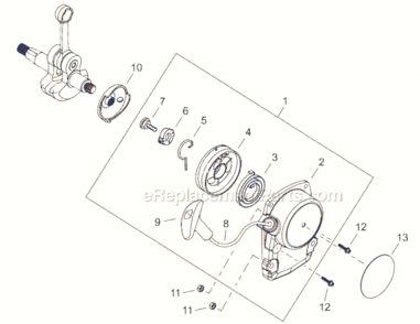 D - Recoil Starter Diagram and Parts List for T242  Shindaiwa Trimmer