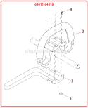 Page J Diagram and Parts List for T2500X  Shindaiwa Trimmer