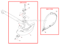 Page K Diagram and Parts List for T2500X  Shindaiwa Trimmer