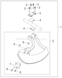 Page P Diagram and Parts List for T2510  Shindaiwa Trimmer