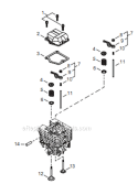 Page D Diagram and Parts List for T254 T10212001001 - T10212999999 Shindaiwa Trimmer