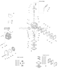 Carburetor - EPA and CARB Diagram and Parts List for T260B  Shindaiwa Trimmer