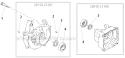 Crankcase Diagram and Parts List for T260B  Shindaiwa Trimmer