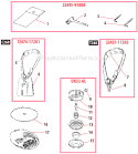 Page L Diagram and Parts List for T260  Shindaiwa Trimmer