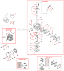 Page M Diagram and Parts List for T260  Shindaiwa Trimmer
