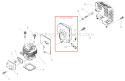 Cylinder Diagram and Parts List for T270  Shindaiwa Trimmer
