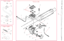 Throttle Lever Diagram and Parts List for T270  Shindaiwa Trimmer