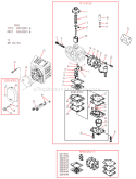 Carburetor (EPA/CARB) Diagram and Parts List for T270  Shindaiwa Trimmer