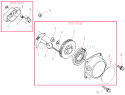 Recoil Starter Diagram and Parts List for T270  Shindaiwa Trimmer