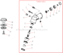 Gearcase Diagram and Parts List for T270  Shindaiwa Trimmer