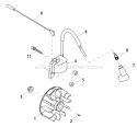 Page D Diagram and Parts List for T272X  Shindaiwa Trimmer