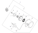 Page P Diagram and Parts List for T282X  Shindaiwa Trimmer