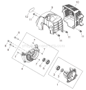 Page B Diagram and Parts List for T282X  Shindaiwa Trimmer