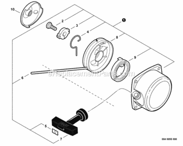 Page Q Diagram and Parts List for T282 T09612001001 - T09612999999 Shindaiwa Trimmer