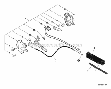 Part Location Diagram of V430002611 Shindaiwa Cable, Throttle