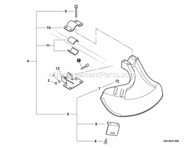 Debris_Shield_-_Plastic Diagram and Parts List for T282 T09612001001 - T09612999999 Shindaiwa Trimmer