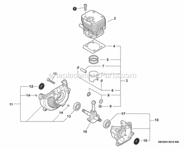 Engine Diagram and Parts List for T282 T09711001001 - T09711999999 Shindaiwa Trimmer