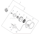 Page P Diagram and Parts List for T282  Shindaiwa Trimmer