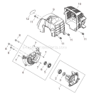 Page B Diagram and Parts List for T282  Shindaiwa Trimmer