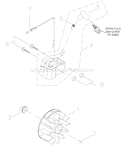 Page D Diagram and Parts List for T3410  Shindaiwa Trimmer