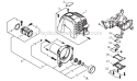 Page B Diagram and Parts List for T344 T14712001001 - T14712999999 Shindaiwa Trimmer