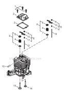 Page D Diagram and Parts List for T344 T14712001001 - T14712999999 Shindaiwa Trimmer
