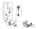 Page H Diagram and Parts List for T344 T14712001001 - T14712999999 Shindaiwa Trimmer