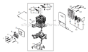 Page A Diagram and Parts List for T344 T14811001001 - T14811999999 Shindaiwa Trimmer