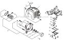 Page B Diagram and Parts List for T344 T14811001001 - T14811999999 Shindaiwa Trimmer