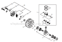 Page C Diagram and Parts List for T344 T14811001001 - T14811999999 Shindaiwa Trimmer