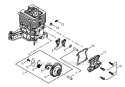 Page E Diagram and Parts List for T344 T14811001001 - T14811999999 Shindaiwa Trimmer