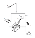 Page F Diagram and Parts List for T344 T14811001001 - T14811999999 Shindaiwa Trimmer