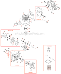 Page A Diagram and Parts List for T350  Shindaiwa Trimmer