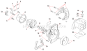 Page B Diagram and Parts List for T350  Shindaiwa Trimmer
