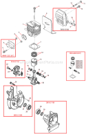 Page A Diagram and Parts List for X230  Shindaiwa Trimmer