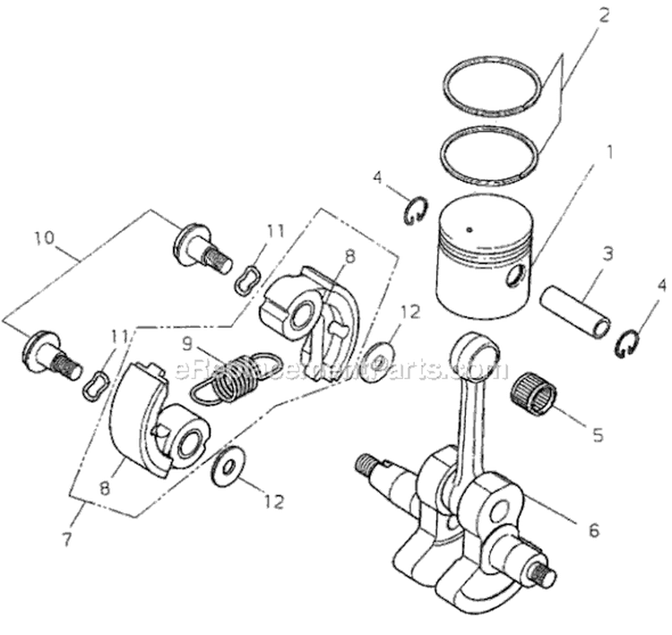 Page C Diagram and Parts List for T195S  Shindaiwa Trimmer