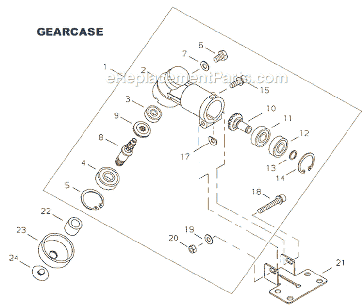 Page J Diagram and Parts List for T220  Shindaiwa Trimmer