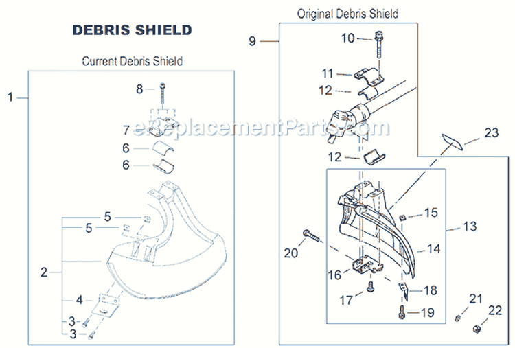 Page K Diagram and Parts List for T220  Shindaiwa Trimmer