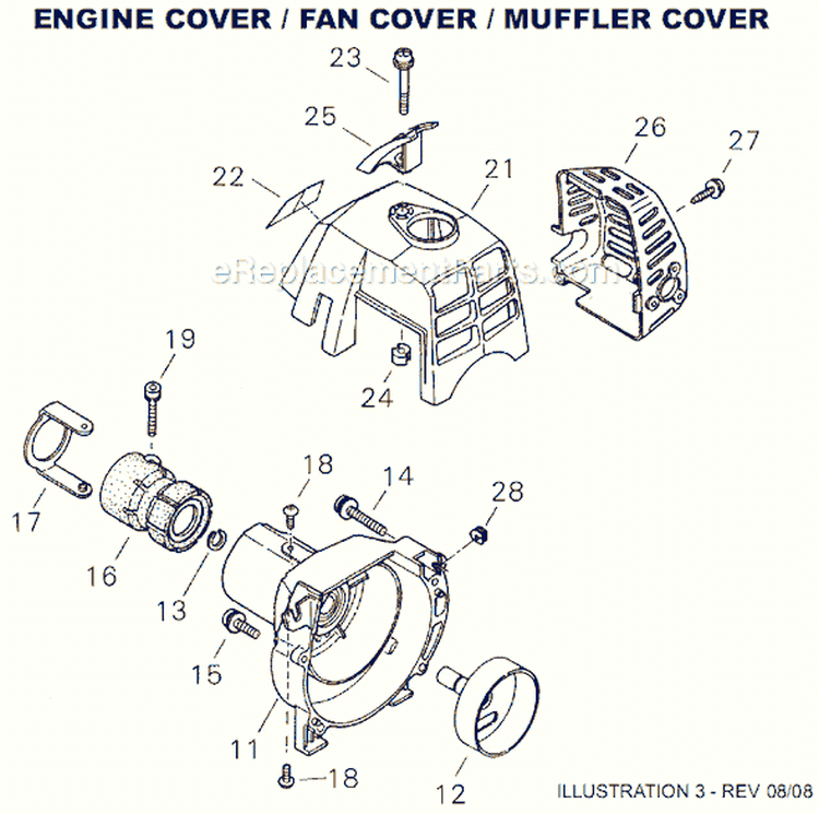 Page C Diagram and Parts List for T220  Shindaiwa Trimmer