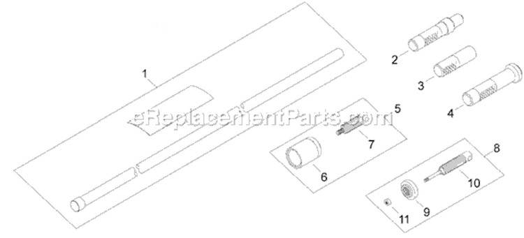 Page Q Diagram and Parts List for T222  Shindaiwa Trimmer