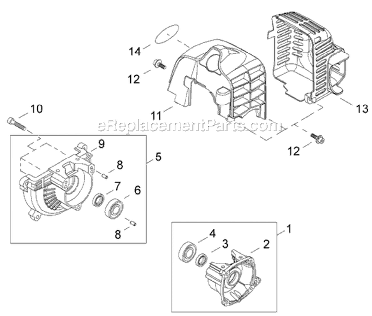 Page B Diagram and Parts List for T222  Shindaiwa Trimmer